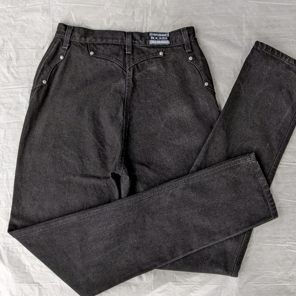 Rockies Denim - Black ROCKIES Jeans Biker Vintage High Waist Mom